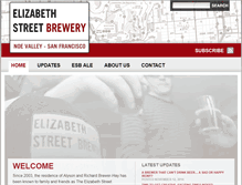 Tablet Screenshot of elizabethstreetbrewery.com